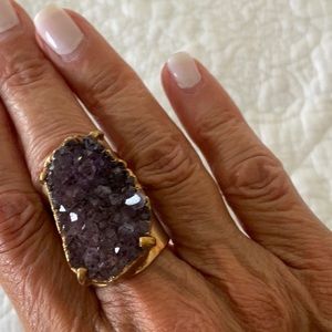Amethyst ring by Whitney W. Size 7. EUC